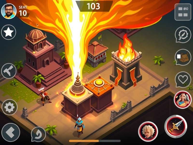 Fire Storm Defender Indian festival event gameplay